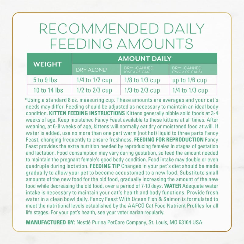 Fancy Feast Purina Fancy Feast Dry Cat Food With Ocean Fish, Salmon, and Garden Greens Accents - 7 lb. Bag - Image 5