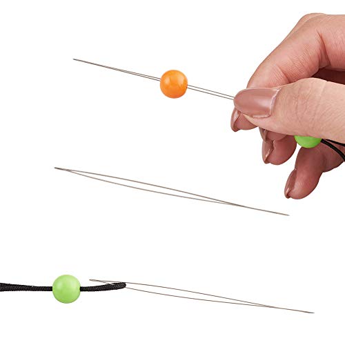 Craftdady 10Pcs Big Eye Beading Needles 4.92-Inch Stainless Steel Collapsible Embroidery Sewing Needles for Jewelry Making - Image 4