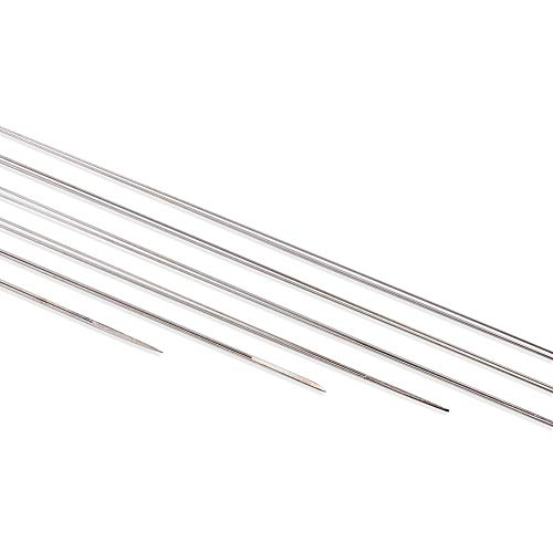 Craftdady 10Pcs Big Eye Beading Needles 4.92-Inch Stainless Steel Collapsible Embroidery Sewing Needles for Jewelry Making - Image 2