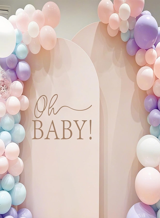Dvehdbay Oh Baby Sign for Backdrop - Neutral Gender Reveal Decorations, First Birthday Baby Shower Decorations for Girl, Oh Baby Letters for Gender Reveal Sign, 1St Party Banner Supplies (Not Balloon Arch) - Image 4