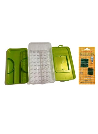 DAIDSUKE Heavy Plastic 90 Degree 45 Reels Storage Sewing Organizer Rectangular Tailoring Accessories Box with 27 Needle Kit Free Empty Big Size Box 45 Spools Tailor kit Multi Color - pzsku/Z8E35161F01A779FD4DE2Z/45/1745820491/66dc2b24-4ba9-46ef-9d4f-d19b3b13cba8