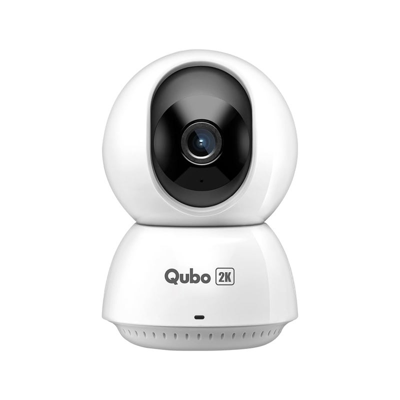 Qubo Smart 360 Ultra 2K 4MP 1440p WiFi CCTV Security Camera for Home from Hero Group Mobile App Two Way Talk Night Vision Cloud SD Card Recording Made in India Alexa OK Google - Image 1