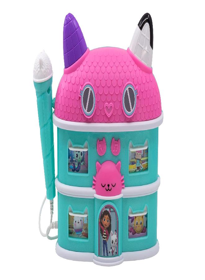 eKids DreamWorks Gabby's Dollhouse Sing Along Boom Box Speaker with Microphone, Kids Karaoke Machine with Built in Song and Sound Effects - Image 4