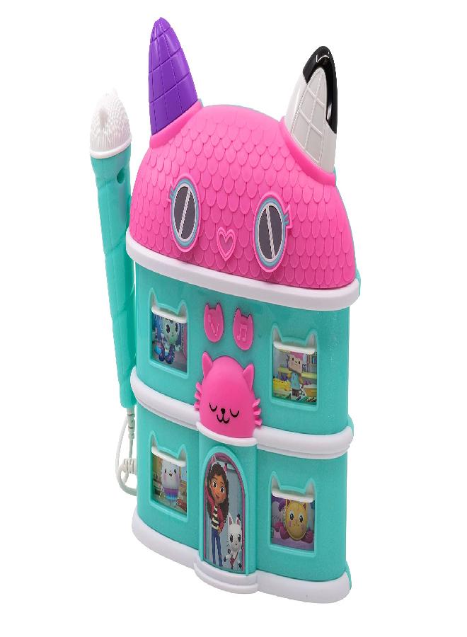 eKids DreamWorks Gabby's Dollhouse Sing Along Boom Box Speaker with Microphone, Kids Karaoke Machine with Built in Song and Sound Effects - Image 5