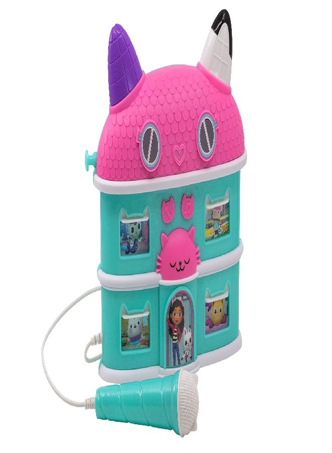 eKids DreamWorks Gabby's Dollhouse Sing Along Boom Box Speaker with Microphone, Kids Karaoke Machine with Built in Song and Sound Effects - Image 3