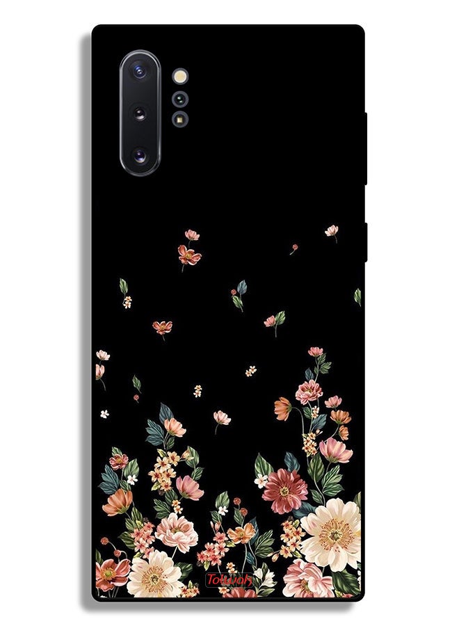 Tolwak غطاء حماية لجهاز سامسونج جالكسي نوت 10 بلس 5G مزخرف بزهور صغيرة في الأسفل - Image 2