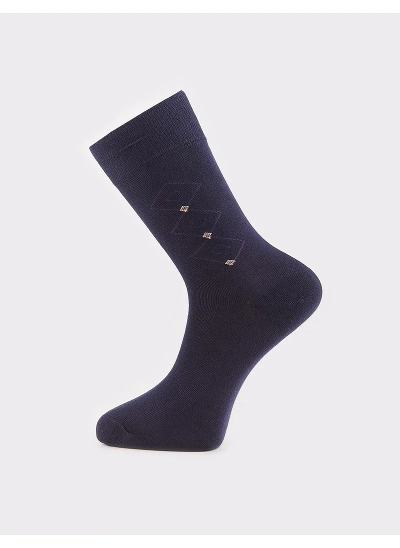 كاباني Men's Navy Blue 2-Piece Socks