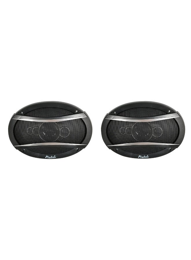 Pistol 6x9 Inch 5 Way Coaxial Car Speaker 600W High Power Audio System with Woofer Midrange Tweeter 4 Ohm Impedance 92dB Sensitivity Full Range Bass Upgrade Universal Vehicle Door Rear Deck Mount Heavy Duty Car Audio Sound Enhancement Speaker - Image 4