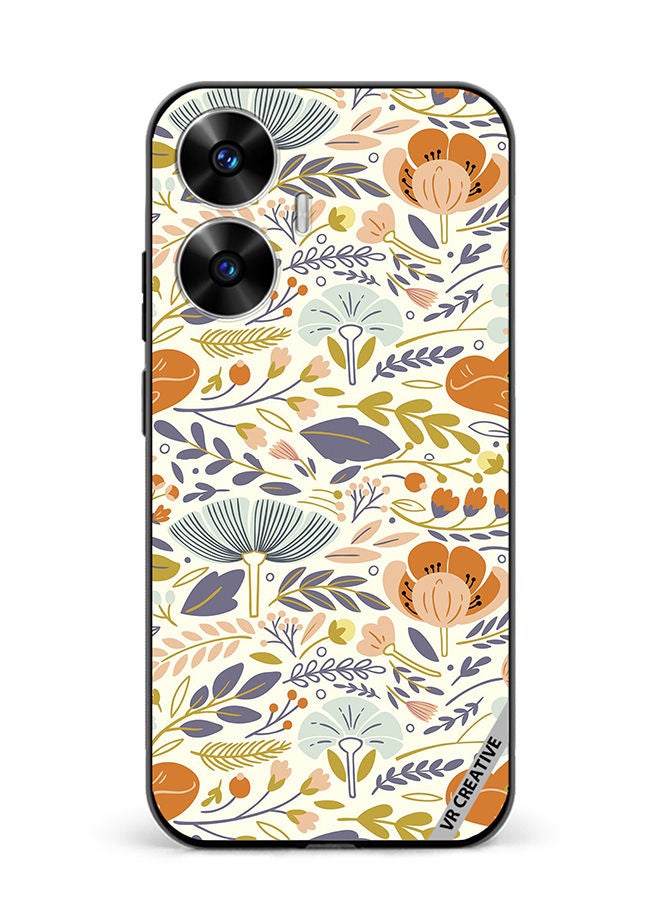 VR CREATIVE Protective Case Cover For Realme C55 Orangiea Design Multicolour - Image 1