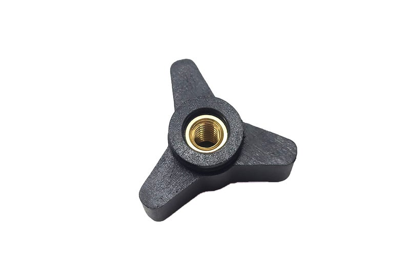 Taytools 770832 Lot 10 Each 1/4-20 Female Thread Tri-Star Knobs 1-3/16 inch Wide by 11/16 inch High with Solid Brass Through Inserts - Image 3