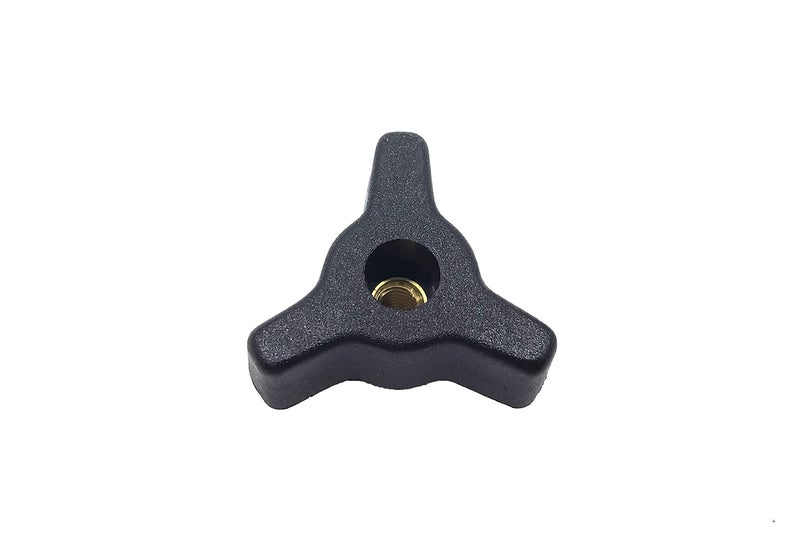 Taytools 770832 Lot 10 Each 1/4-20 Female Thread Tri-Star Knobs 1-3/16 inch Wide by 11/16 inch High with Solid Brass Through Inserts - Image 2