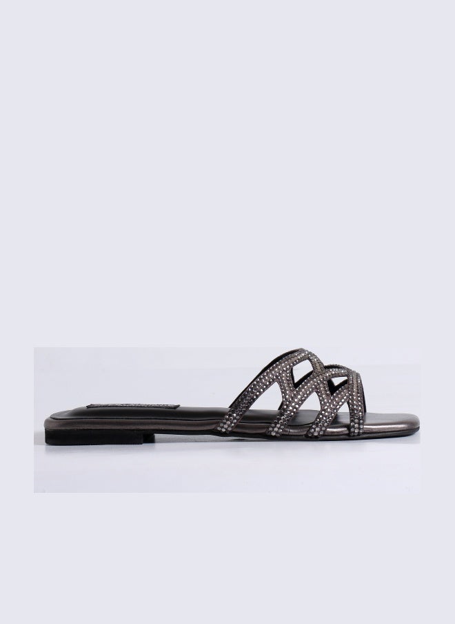 Crystalicious Fiona Luxurious Rhinestones Sandals Handcrafted by Artisans Effortless Glamour for Every Occasion - Image 1