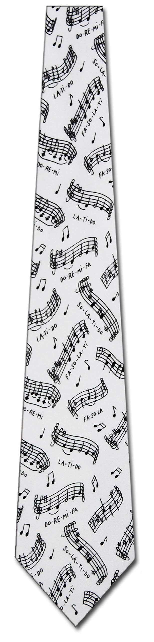 Three Rooker Do Re Mi Tie Musical Notes Ties Mens Neckties - Image 5
