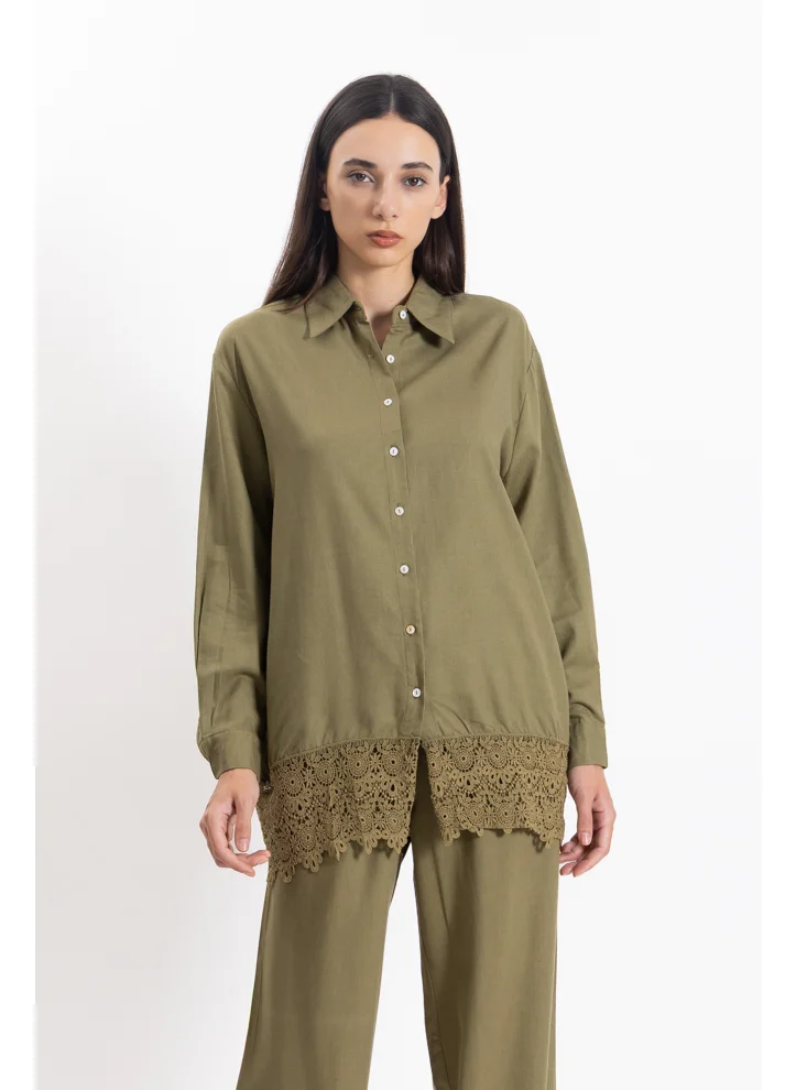 شايبس DETAILED LINEN BLEND SHIRT SET