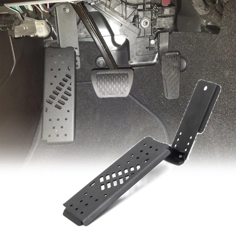 JL Dead Pedal Gladiator Dead Pedal Left Foot Rest Pedal Driver Side Foot Rest Dead Pedal Pad Compatible with Jeep Wrangler JLGladiator JT 20182023 NOT Fit for 4xe Model