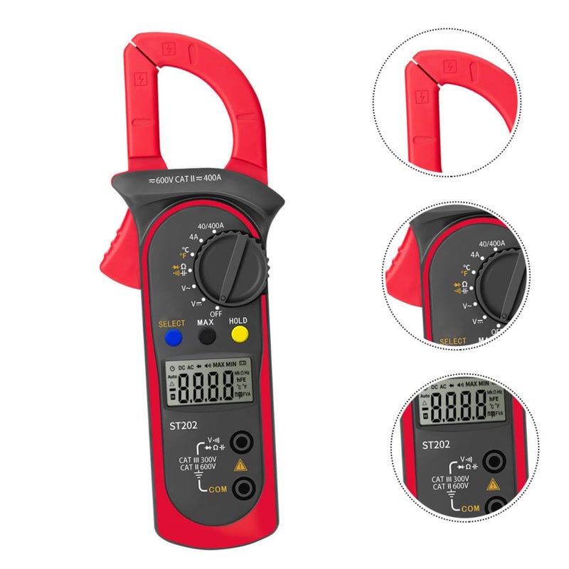 Digital Clamp Current Multimeter Voltage Tester Auto-ranging Ac Dc Electricity Measurement Tool Household Voltage Detector Without Battery - Image 4