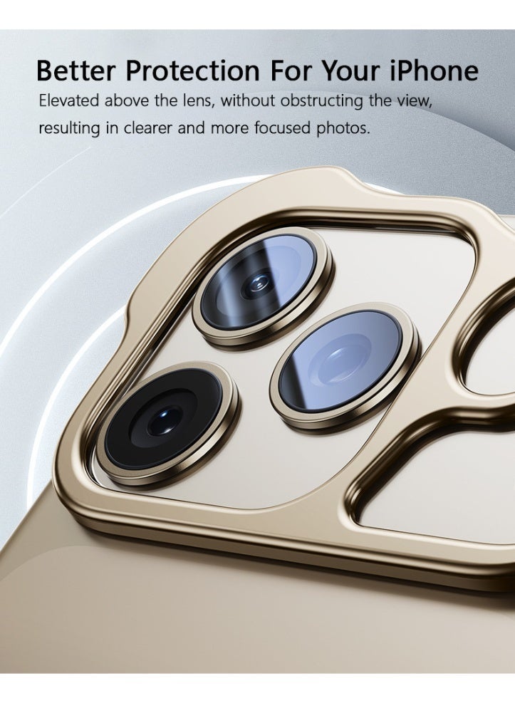 iPhone 16 series phone case, irregularly shaped, anti-fingerprint, metal corner pads, drop-proof, frameless design, bare feel. - Image 5