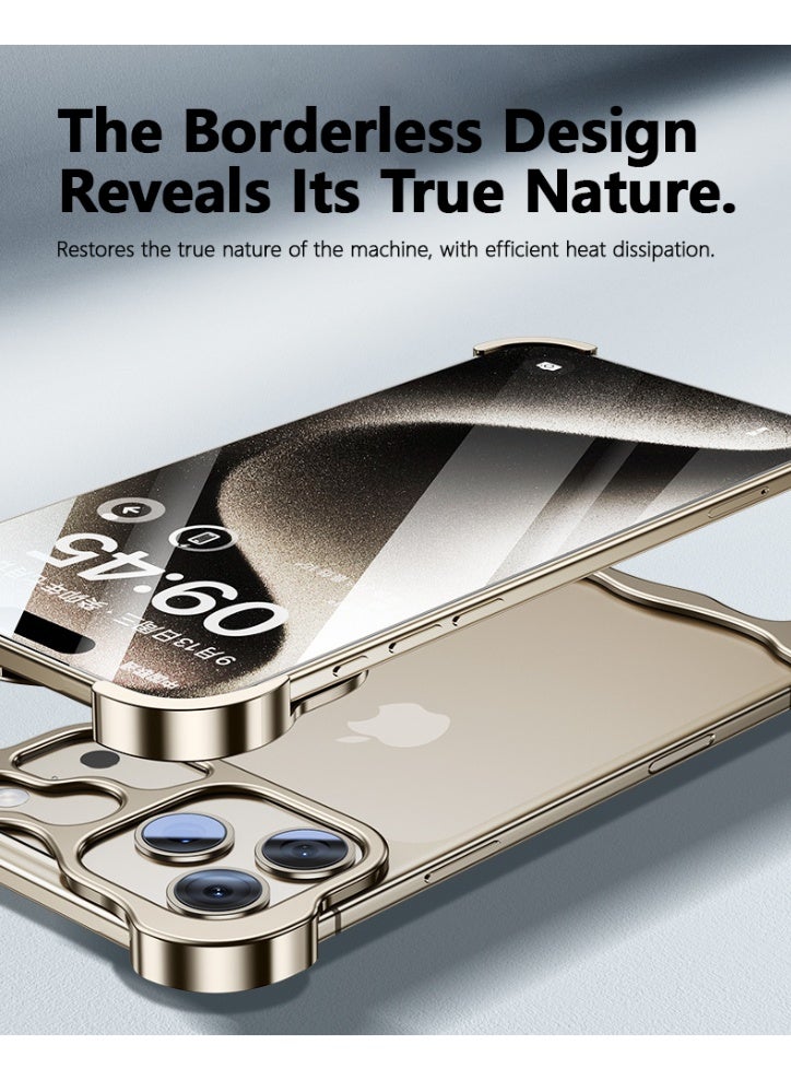 iPhone 16 series phone case, irregularly shaped, anti-fingerprint, metal corner pads, drop-proof, frameless design, bare feel. - Image 4