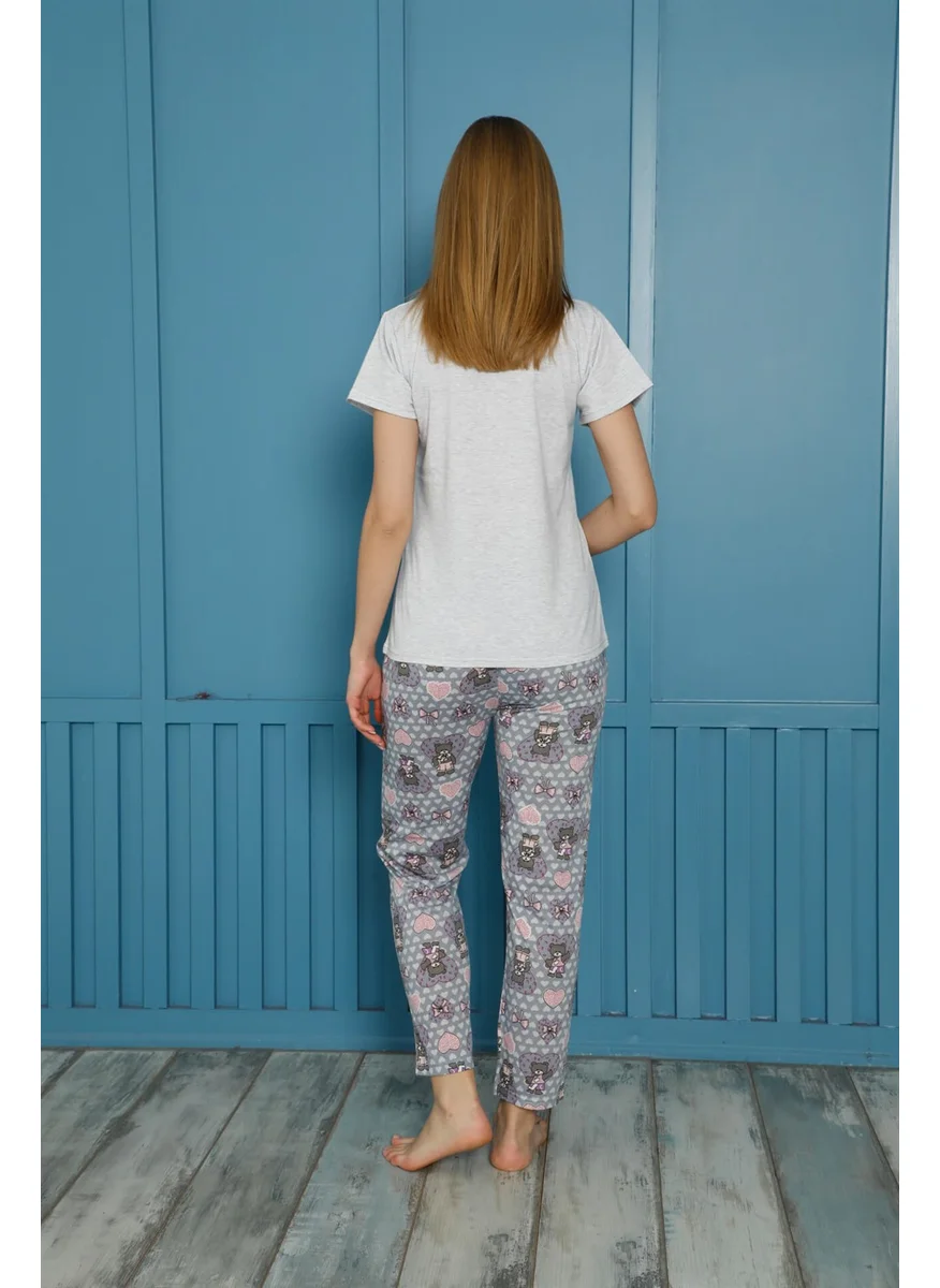 Akbeniz Women's Cotton Pajamas Set 20502G