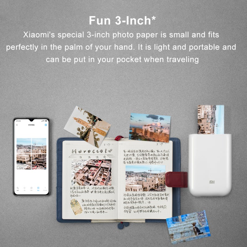 Photo Paper: 50 Sheets White Glossy Ink-Free Thermal Paper - Smudge-Proof Water-Resistant Adhesive-Backed Photo Paper for On-The-Go Printing Scrapbooking Journaling - Image 5