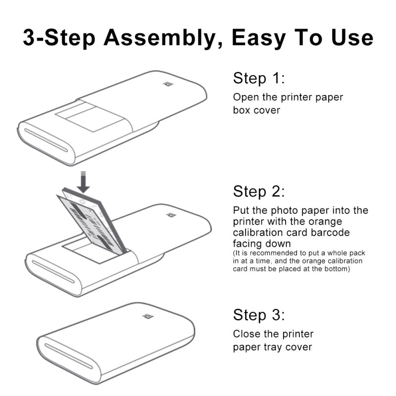 Photo Paper: 50 Sheets White Glossy Ink-Free Thermal Paper - Smudge-Proof Water-Resistant Adhesive-Backed Photo Paper for On-The-Go Printing Scrapbooking Journaling - Image 2
