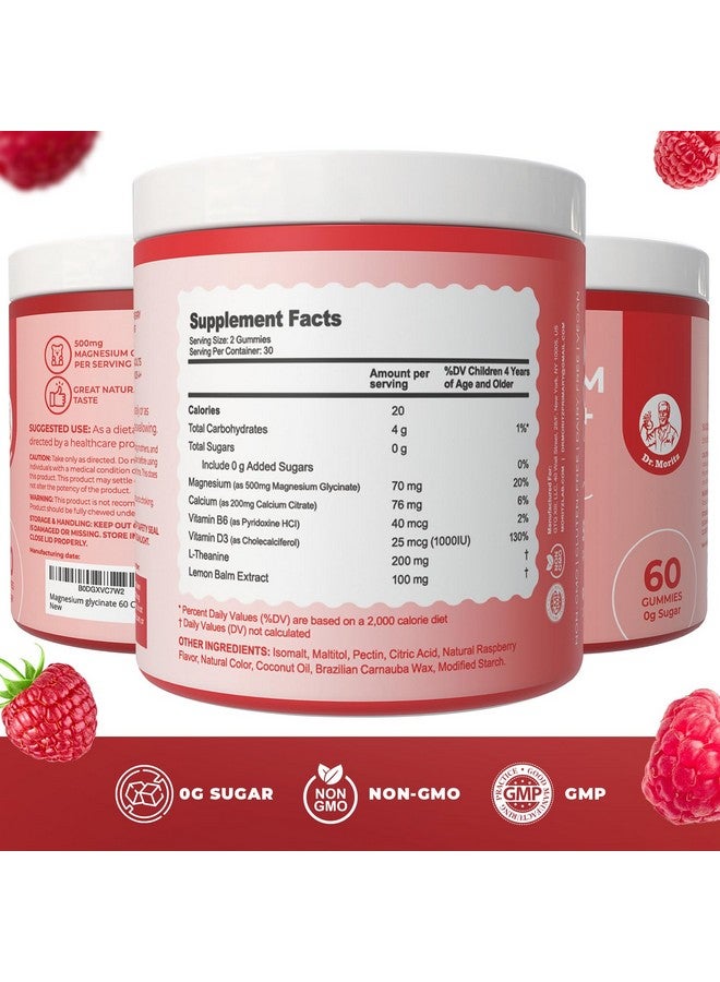 Dr. Moritz جواهر المغنيسيوم من د. مورتز للبالغين والأطفال - مع L-ثيانين وبلسم الليمون - جواهر المغنيسيوم للنساء والرجال لدعم الاسترخاء - بدون سكر مضاف، غير معدلة وراثيًا (120 حبة) - Image 2