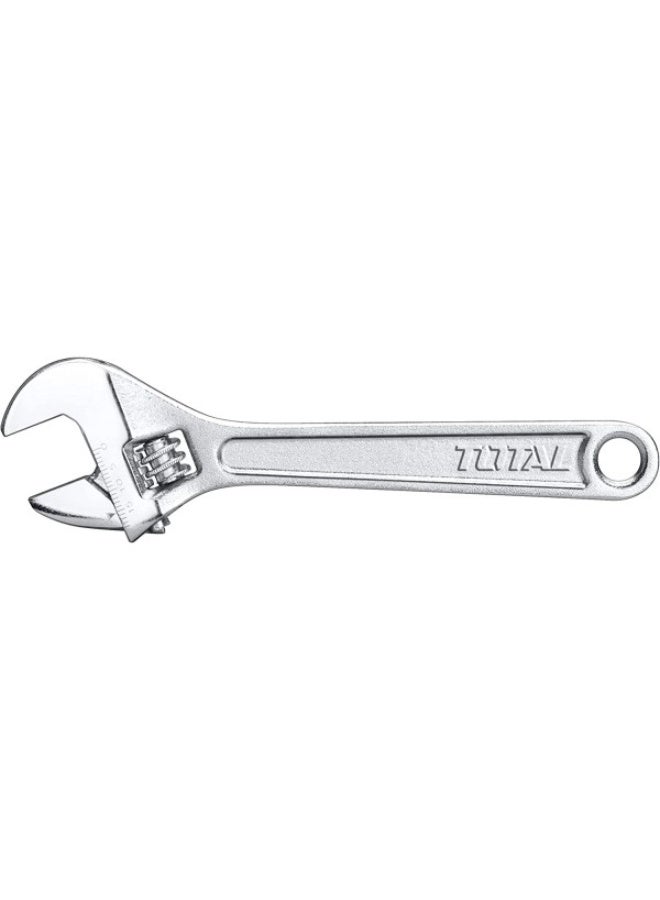Total Adjustable Wrench 8" – Heavy-Duty Chrome-Plated Spanner with Precision Jaw, Anti-Slip Handle for Plumbing, Mechanical, and DIY Use - Image 2
