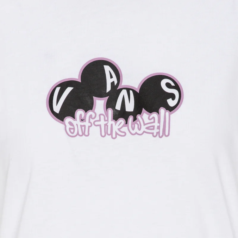 VANS White Women's Rolling BFF T-Shirt for Women | Best Price UAE