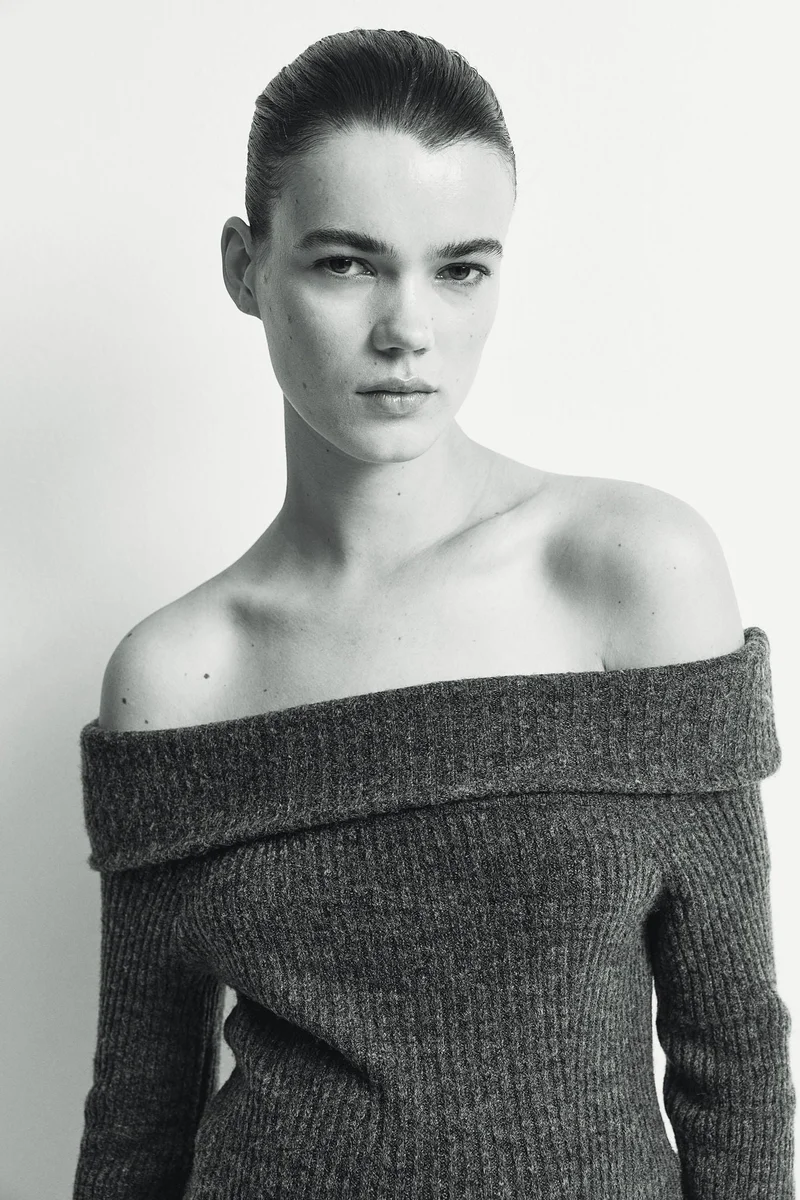 H&M Off-Shoulder Knit Dress