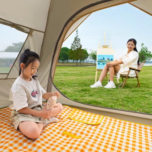 LRUUIDDE Extra Large 80"x 80" Beach Blanket, Outdoor Picnic Blankets, Waterproof Sandproof Portable Blankets, Foldable and Lightweight for Spring Summer Camping, Beach, Park - Image 2