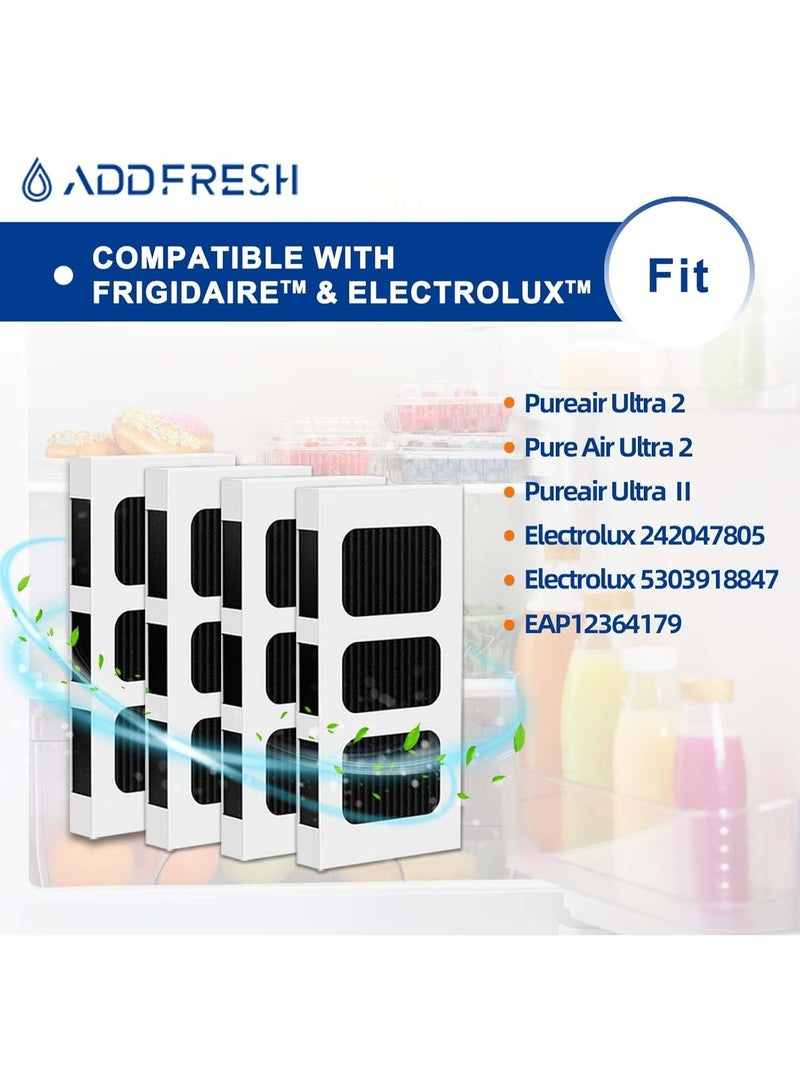 ADDFRESH ادي فريش - فلتر هواء بديل للثلاجة متوافق مع بولترا 2 فريجيدير بيور اير الترا 2 - بيور اير الترا 2 - بيور اير الترا II والكترولوكس - الجزء 242047805 و5303918847-4 فلاتر - Image 5
