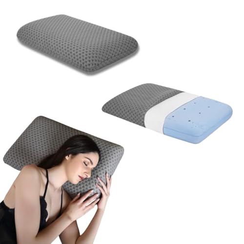 Dormyo Regular Sleeping and Medium Slim Memory Foam Pillow (1, Classic, 4 inches Height) - Image 1