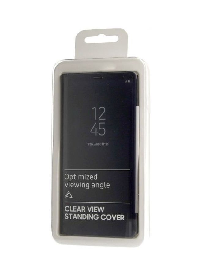 NIBEMINENT Clear View Cover For Samsung Galaxy A50 Black - Image 5