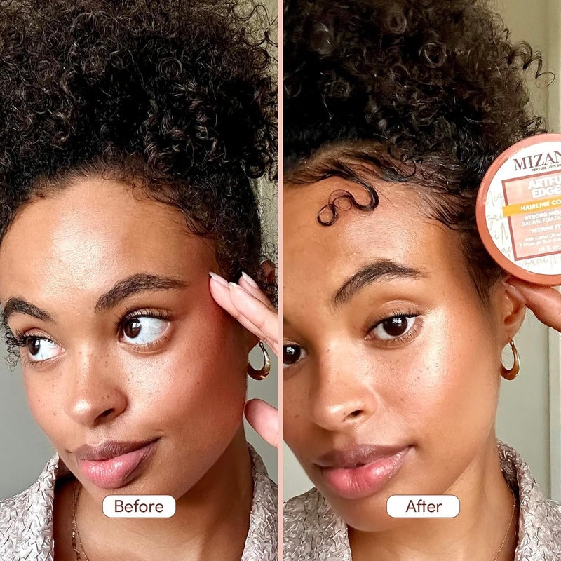 Mizani Artful Edges Edge Control Gel - Flake-Free With No Buildup, Keeps Sleek Styles in Place and Strong Hold, With Castor Oil & Shea Butter - Image 5
