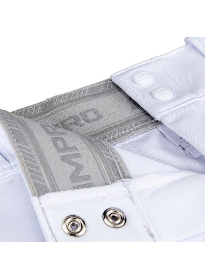 CHAMPRO Boys' Standard Triple Crown 2.0 Tapered Bottom Baseball Pants, White - Image 3