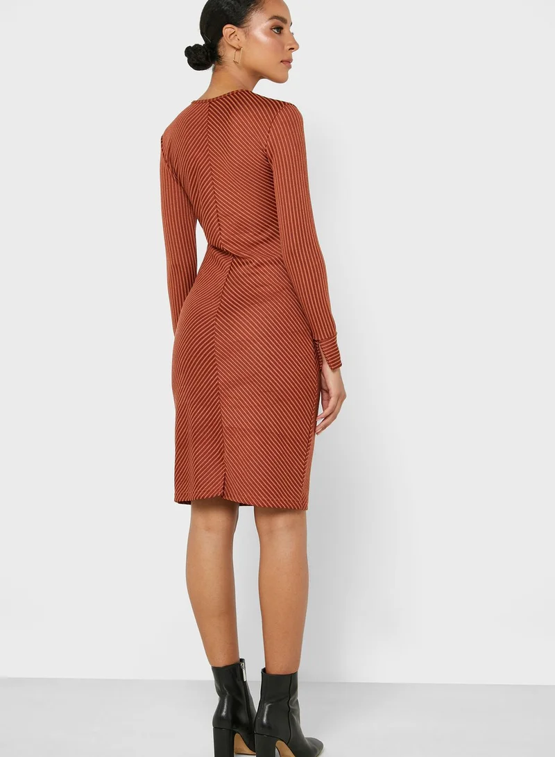 Jacqueline de Yong Striped Bodycon Dress