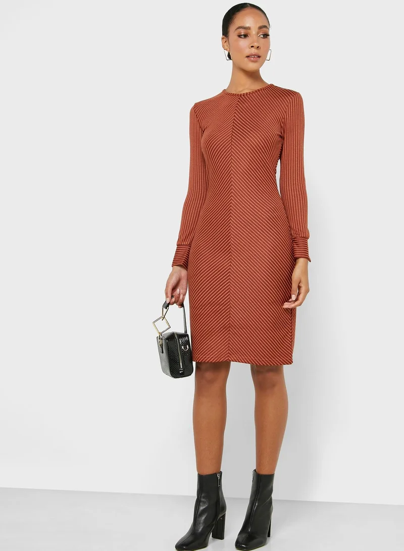 Jacqueline de Yong Striped Bodycon Dress