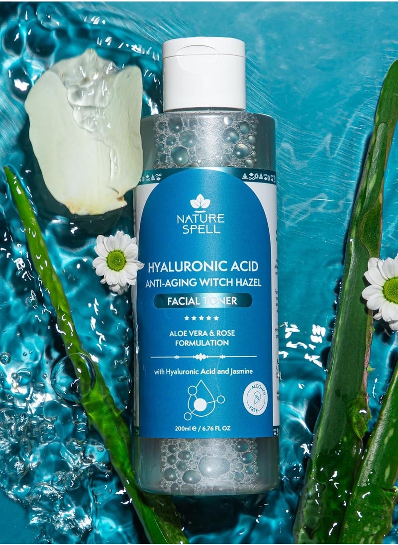 Nature Spell Nature Spell Anti-Aging Witch Hazel Facial Toner – Pore Minimizer & Skin Balancer – 200ml  - Image 4