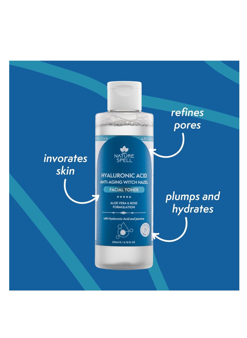 Nature Spell Nature Spell Anti-Aging Witch Hazel Facial Toner – Pore Minimizer & Skin Balancer – 200ml  - Image 5