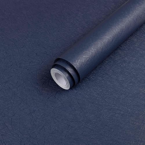 Dark Blue Peel and Stick Wallpaper Removable Waterproof Self Adhesive Contact Paper Silk Boys Wall Covering Poster Board Kitchen Countertop Vinyl Wrap for Bathroom Cabinet 157x118