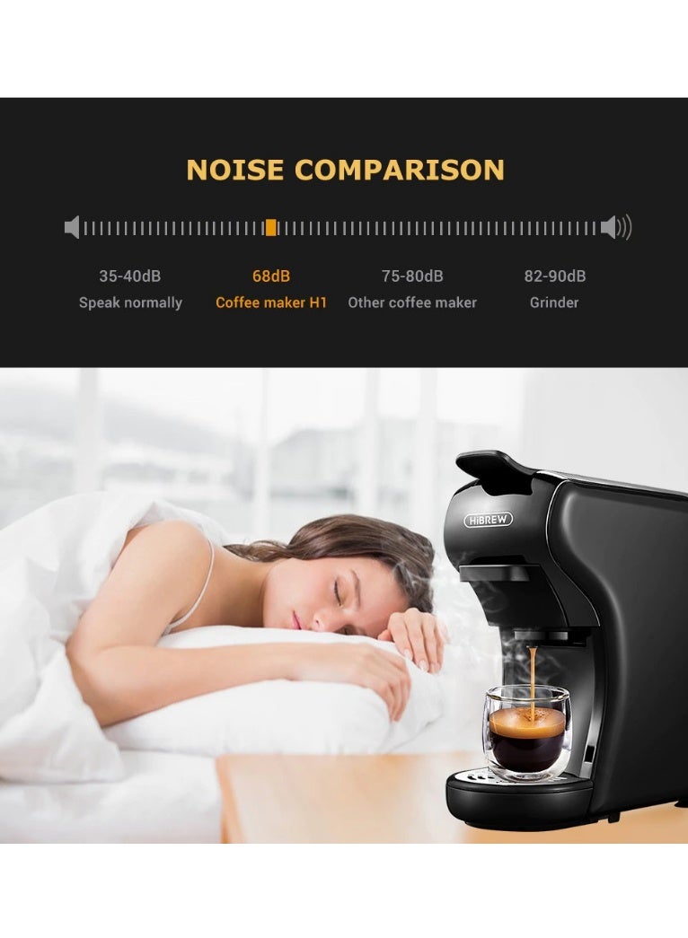 HiBREW 4 in 1 Multifunction Espresso Coffee Machine Hot and Cold Brew Capsule Espresso Maker For Nespresso Ground Coffee K cup H1A White - Image 5