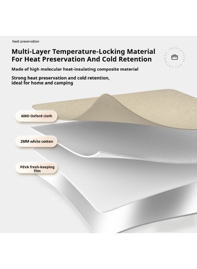 SISGL Outdoor Portable Camping Chair, Lightweight Folding Camping Chair, Heavy Duty Support 120KG, High Back Padded Lawn Chair With 10L Large Capacity Insulation Storage Bag - Image 4