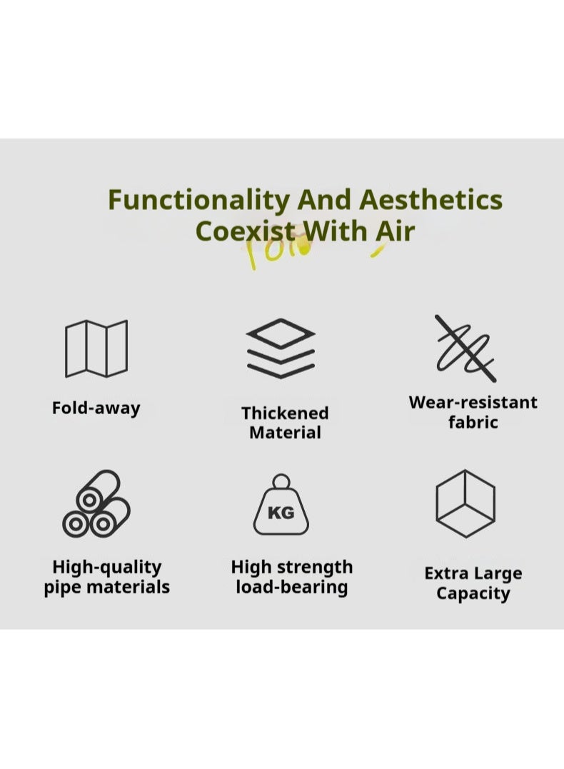 SISGL Outdoor Portable Camping Chair, Lightweight Folding Camping Chair, Heavy Duty Support 120KG, High Back Padded Lawn Chair With 10L Large Capacity Insulation Storage Bag - Image 2