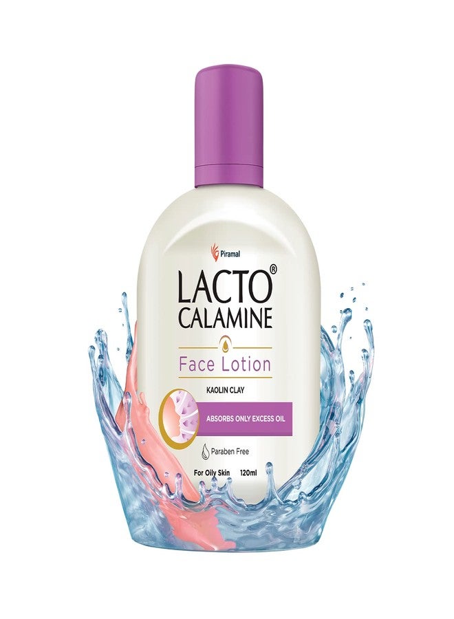 Lacto Calamine Face Lotion for Oil Balance - Oily Skin - 120 ml & Lacto Calamine Aloe Vera Gel with 99% Pure Natural Aloe Vera, Vitamin E and Glycerin - 150 g - Pack of 1 - Image 1