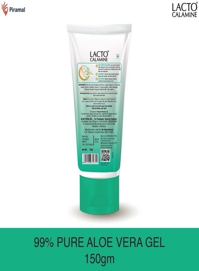 Lacto Calamine Face Lotion for Oil Balance - Oily Skin - 120 ml & Lacto Calamine Aloe Vera Gel with 99% Pure Natural Aloe Vera, Vitamin E and Glycerin - 150 g - Pack of 1 - Image 5