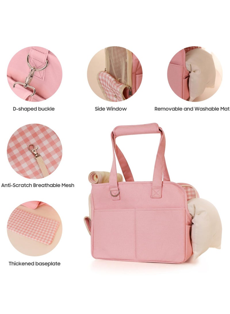 Excefore Airline Approved Pet Carrier for Cat, Baby cat Carrier, Pet Carrier, Soft Sided Foldable Soft cat Carrier, Suitable for Medium to Large Cats and Small Dogs, Holds Pet Carrier up to 16 lbs (Red) - Image 3