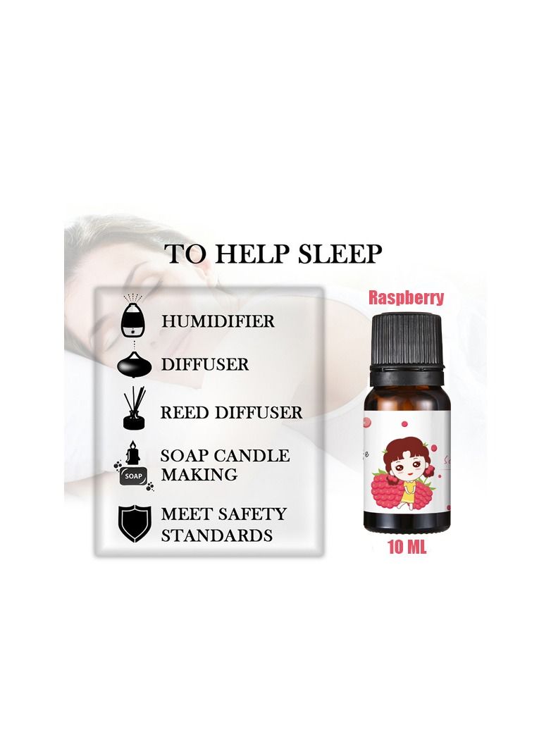 1-Piece 10ML Essential Oil For Air Humidifier,Flavors Aroma Diffuser Natural Plant Oil,Plant Fragrance Use For Air Fresh or Relieve Stress,Fragrance Raspberry - Image 2