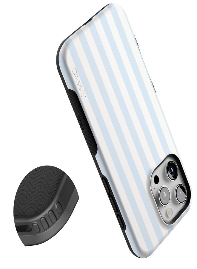 Casely iPhone 16 Pro Max Case | Blue Stripes | Sunday Best | Compatible with MagSafe | Bold Protective Design - Image 5