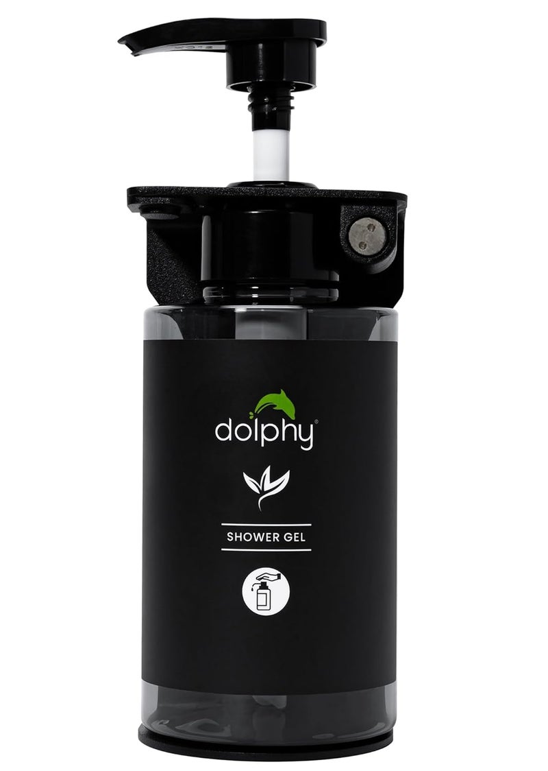 DOLPHY موزع سائل الصابون المثبت على الحائط دولفي | لغسل اليدين، الشامبو، البلسم وجل الاستحمام للحمام/الحوض/مغسلة المطبخ - 300 مل - Image 1