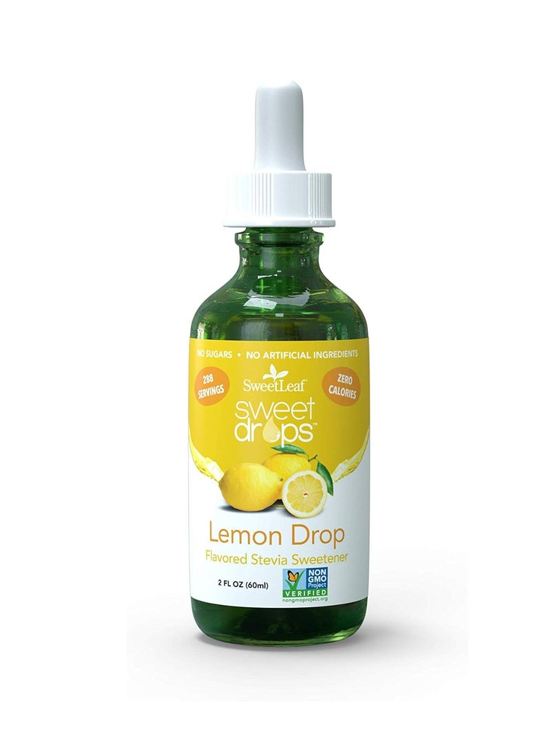 Sweetleaf Sweet Drops Lemon Drop Flavored Stevia Sweetener 2 floz 60ml